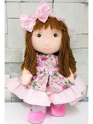 Bonequinha de pano 30cm