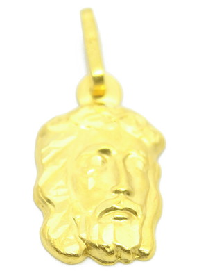 Pingente em ouro 18k jesus cristo estampado p234