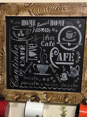 Placa cantinho do café