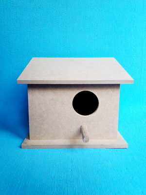 Casinha de passarinho em mdf cru 6mm
