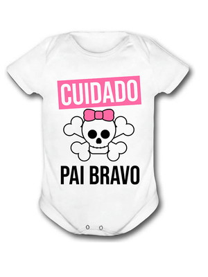 Cuidado pai bravo personalizado body infantil #2
