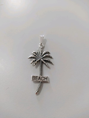 Pingente coqueiro beach prata 925
