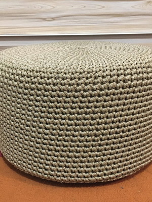 Puff com corda náutica 40x30cm - diversas cores