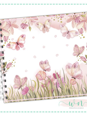 Álbum/ livro do bebê jardim de borboleta