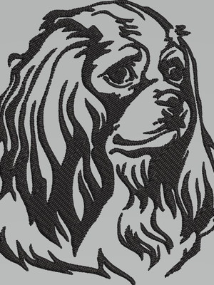 Matriz de bordado cavalier king charles spaniel