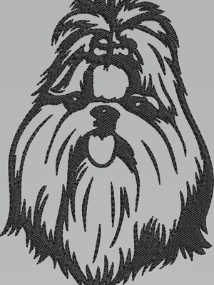 Matriz de bordado lhasa apso
