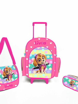 Kit mochila escolar personalizada patrulha canina