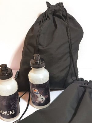 Lembrancinha frozen meninos kit sacochila + squeeze