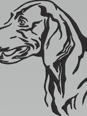 Matriz de bordado weimaraner