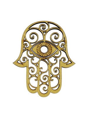 Aplique hamsa mão de fátima mdf 34x40cm cod 928572 n16