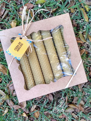 Velas de cera de abelha
