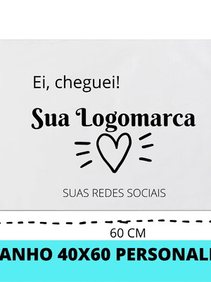 40x60 250 pçs personalização com logomarca impressa envelope
