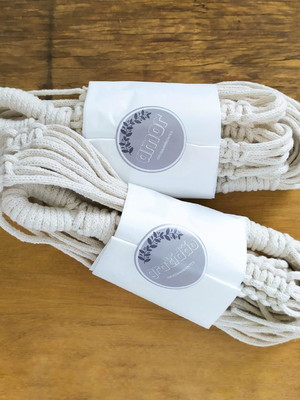 Kit 2 hangers macramê suporte suspenso para vaso de plantas