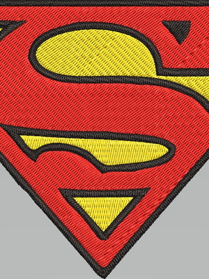 Matriz de bordado logo superman
