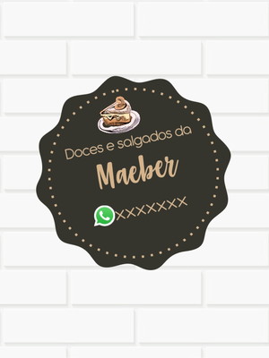 Rótulos adesivos personalizados 4cm
