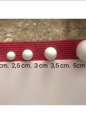 Bolas de isopor pacote com 10 unidades 5 cm