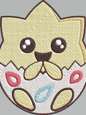 Matriz de bordado pokemon togepi