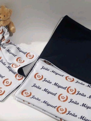 Manta e naninha para bebê coroa príncipe