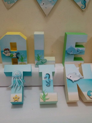 Letra 3d personalizada
