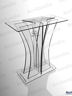 Púlpito de acrílico mod. salomão com led