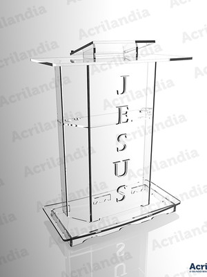 Púlpito de acrílico mod. miriã com led