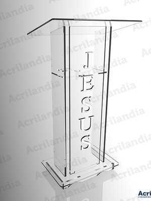 Púlpito de acrílico mod. lucas com led
