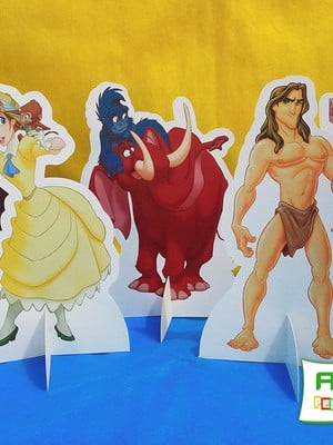 Kit com 05 display de mesa tarzan
