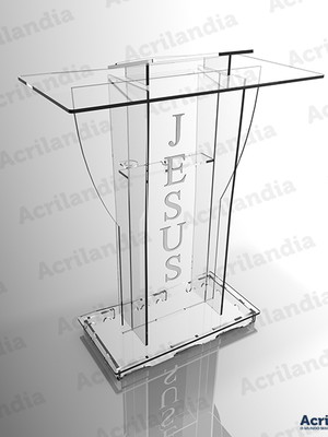 Púlpito de acrílico mod. jó com led