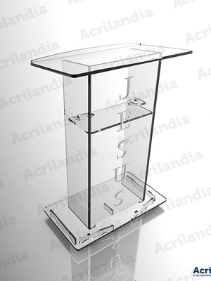 Púlpito de acrílico mod. tomé com led