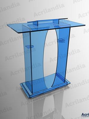 Púlpito de acrílico azul mod. filemon com frete grátis!