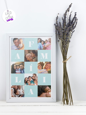 Quadro digital - família