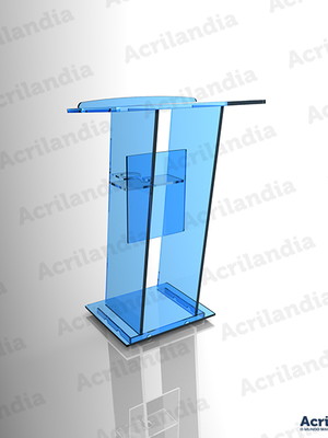 Púlpito de acrílico azul mod. josé