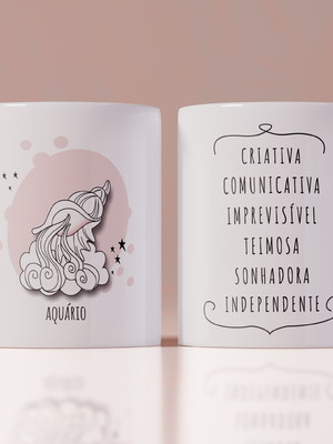 Caneca signo aquário