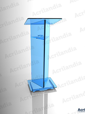 Púlpito de acrílico azul mod. oséias