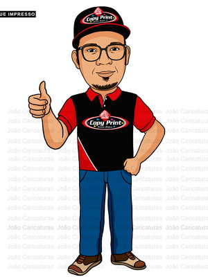 Caricatura logo marca personagem criado sob encomenda