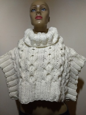 Poncho em trico