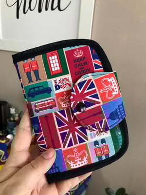 Porta passaporte de patchwork