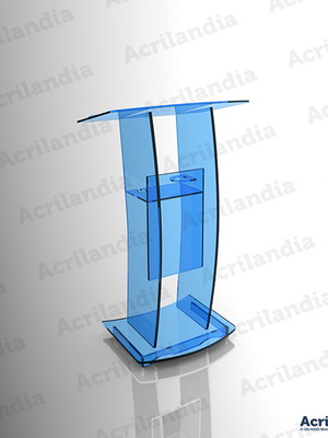 Púlpito de acrílico azul mod. raquel
