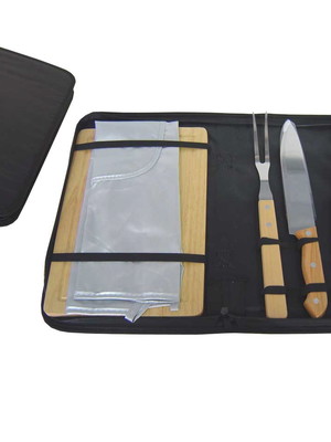 Kit churrasco - kit talheres 5 peças -super oferta padrinhos
