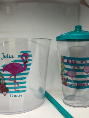 Kit balde de pipoca com copo 500 ml