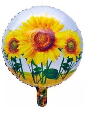 Balão girassol 45cm (pacote com 10)