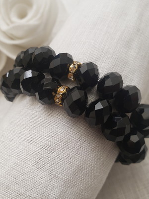 Pulseiras de cristais preto