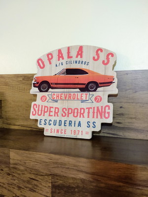 Placa decorativa de parede em mdf opala ss laranja