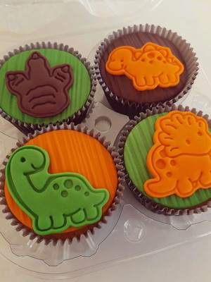 Cupcakes dinossauros