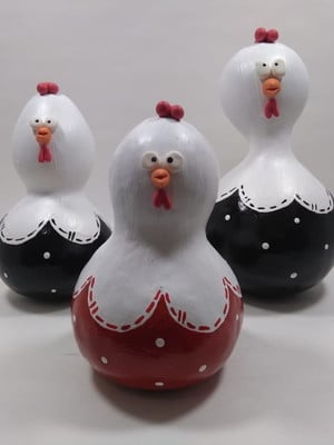 Trio galinha na cabaça