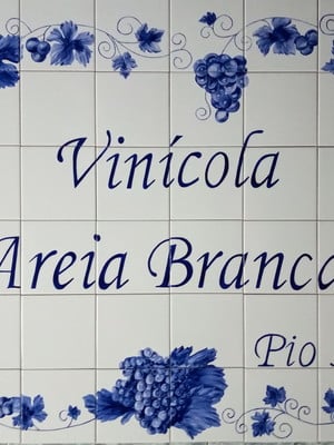 Painel de azulejos pintado a mão