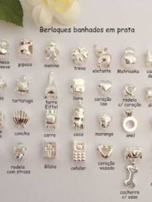 Kit com 7 berloque