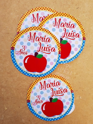 Adesivo quitandinha- 5 cm 50 unidades
