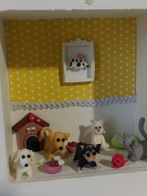 Quadrinho cachorrinhos e gatinhos