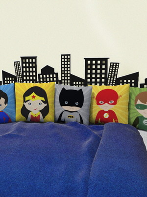 Kit 5 capas almofadas baby 30x30cm